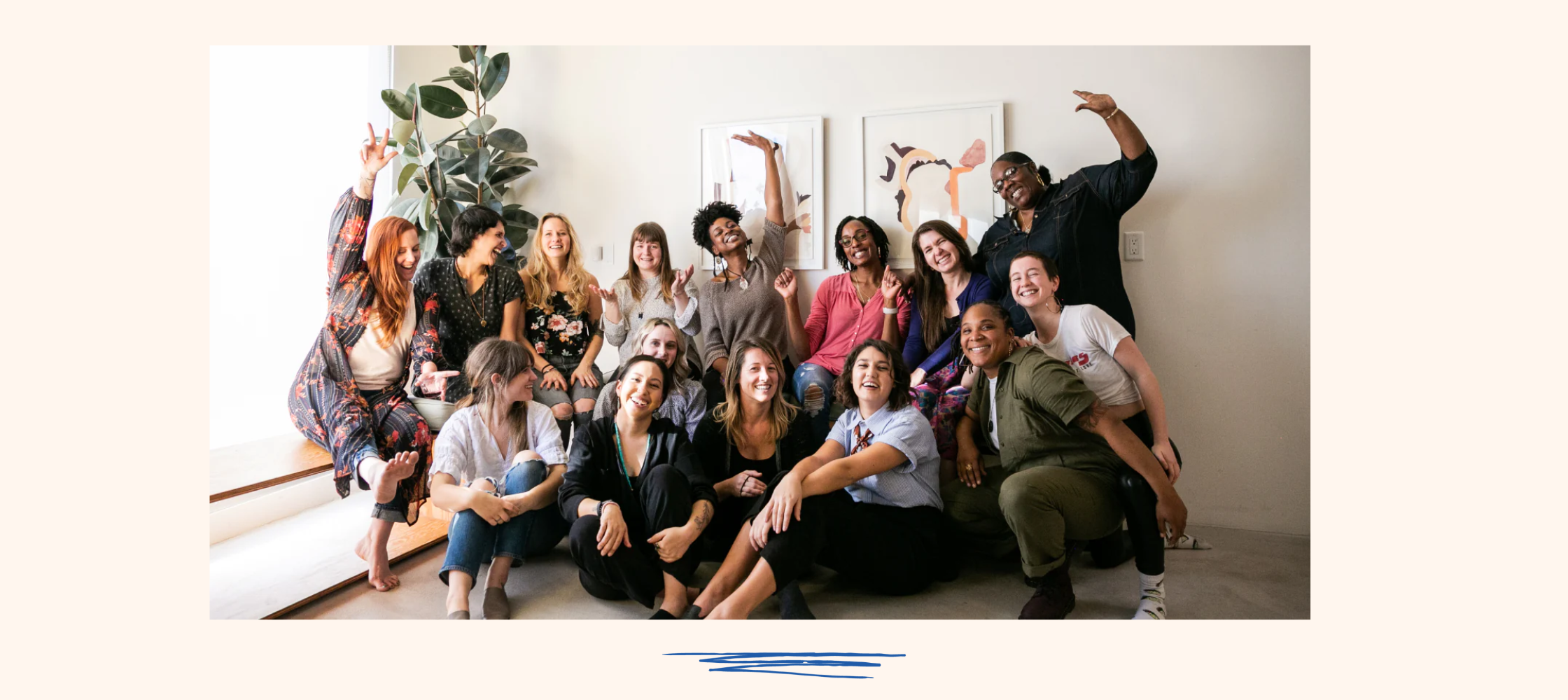 doulas having fun together at their doula training with Doula Trainings International
