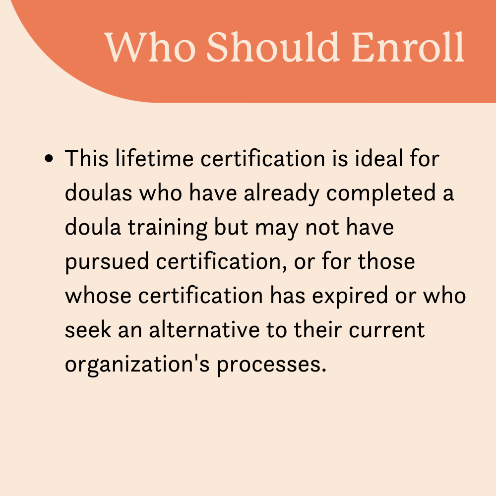 Doula Cross Certification Pathway